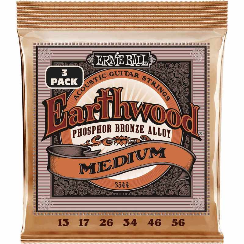 ERNIE BALL 3544 Pack of 3 sets - Medium 13-56 - pack of 3