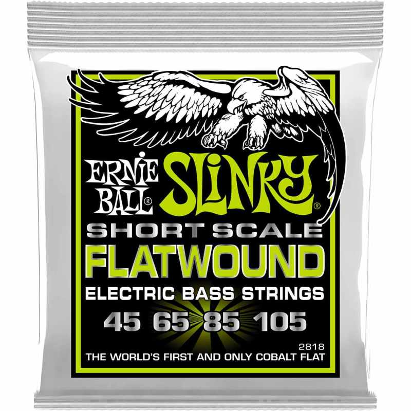 ERNIE BALL 2818 Games - Regular Slinky Flatwound Short Scale 50-105