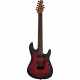 STERLING BY MUSIC MAN RICHARDSON7-DSBS Jason Richardson - Dark Scarlet Burst Satin