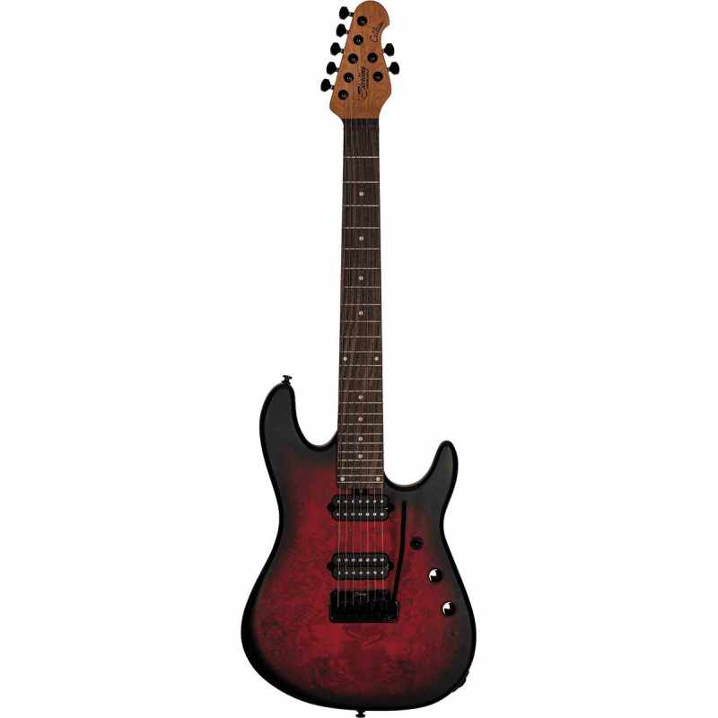 STERLING BY MUSIC MAN RICHARDSON7-DSBS Jason Richardson - Dark Scarlet Burst Satin