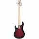 STERLING BY MUSIC MAN RAY5HH-RRBS-R1 Stingray5 - Ruby Red Burst Satin