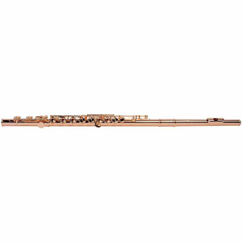 PEARL FLUTE CD925R/RGP Kopfstück, Röhre und Schlüssel Silber - Cantabile .925, Rotgoldplattierung, Inline-Hohlkammerplatten,