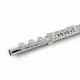 PEARL FLUTE 665RBE Silver Head - Quantz Silver Head .925 Offset Hollow Trays, Bi-Peg.