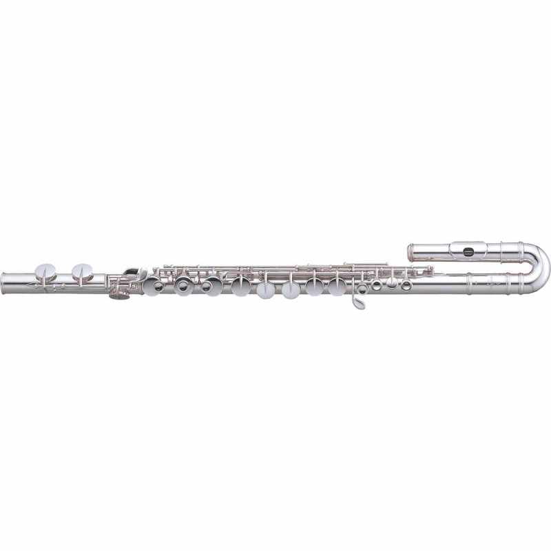 PEARL FLUTE PFA201U Cabeza y tubo de alpaca plateada - Flauta alta con cabeza curvada PFA201U