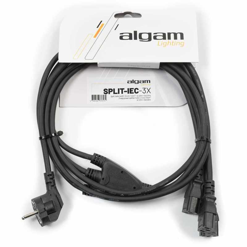 ALGAM LIGHTING SPLIT-IEC-3X IEC - Split 3 IEC connectors 2,4m