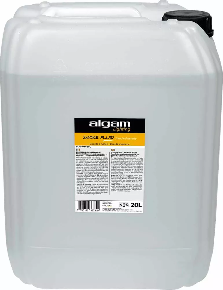  Algam Lighting FOG-MD-20L Liquide fumée densité moyenne 20L|MusicGoodDeal 