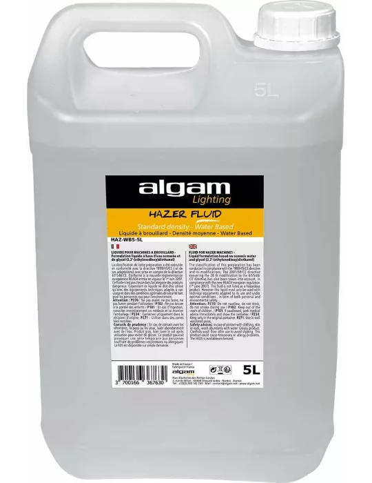  Algam Lighting HAZ-WBS-5L Liquide brouillard WB standard 5L|MusicGoodDeal 