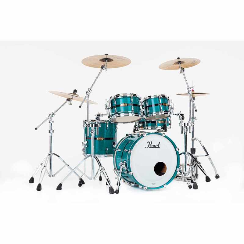 PEARL MP4C904XPLC-850 Fusion 20" 4 drums - GyroLock-L Custom Aqua Turquoise Stripe