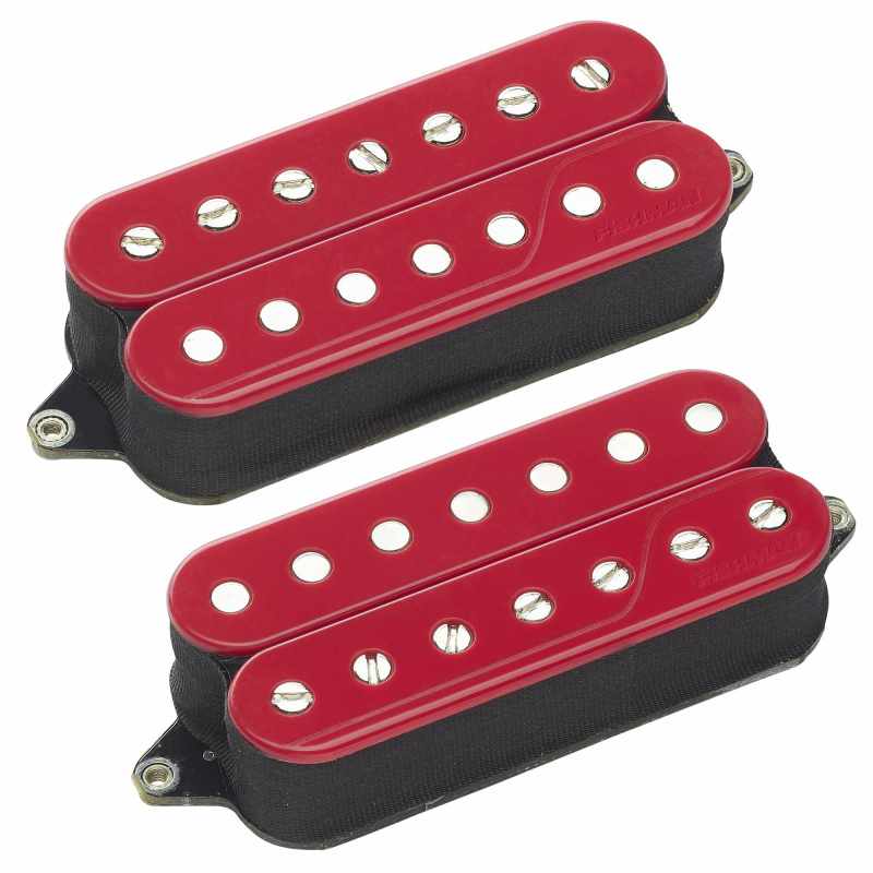 FISHMAN PRF-CO7-SD2 Open Core Classic Humbucker - Set Fluence Classic Humbucker OpenCore Actifs, 7 strings, 3 Voices, Red