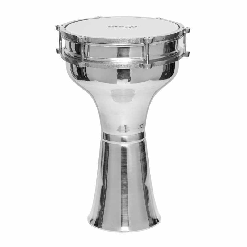 STAGG ALM.PL22 22CM PLAIN ALUMINIUM DARBUKA