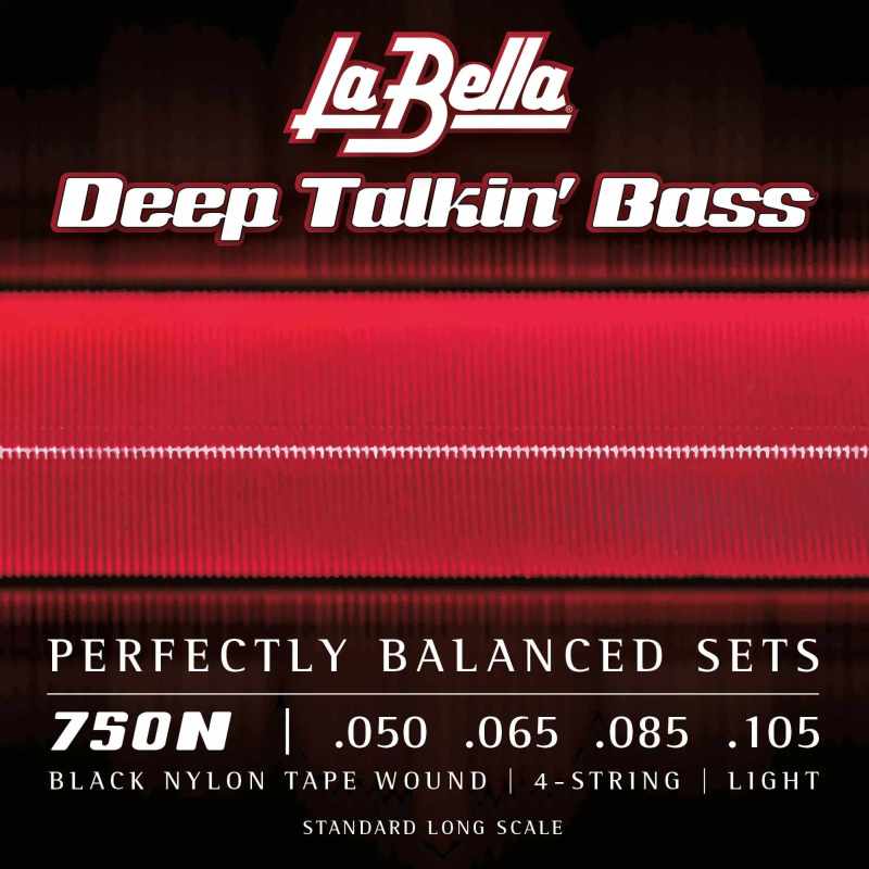 LA BELLA 750N BASS SET DEEP TALKIN BK 50-105