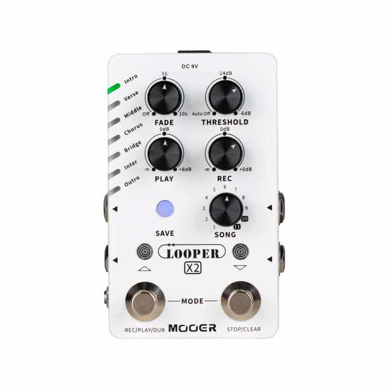 MOOER LOOPER PEDAL X2 WHITE