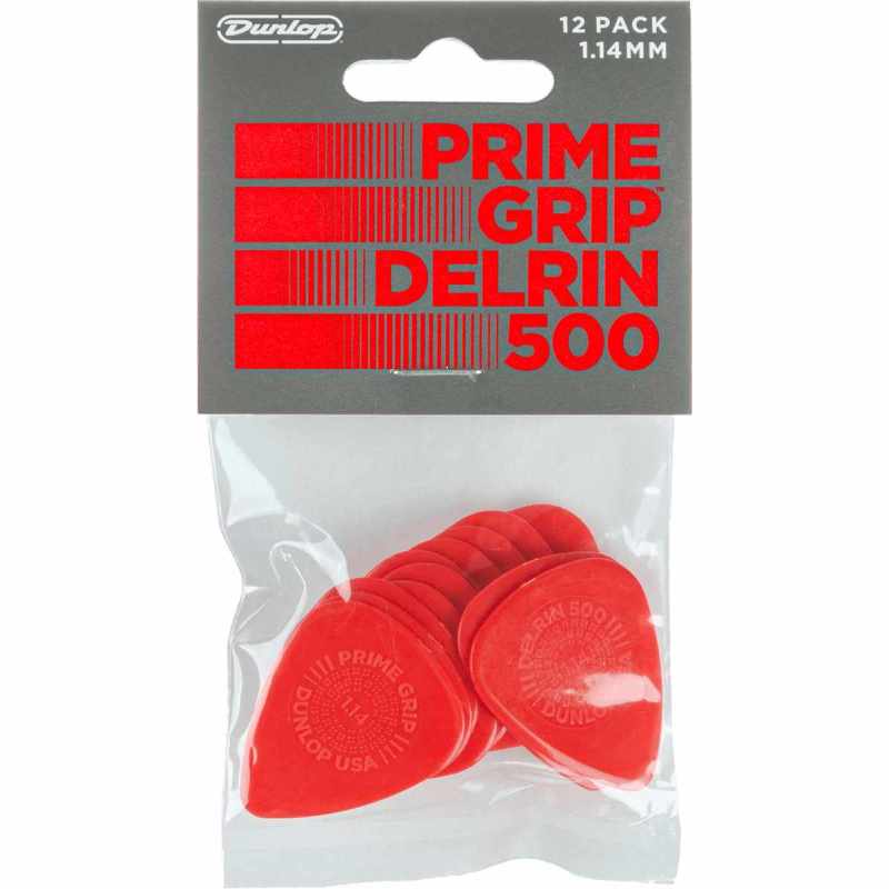 DUNLOP 450P114 Player's Pack - Delrin 500 Prime Grip 1,14mm bag of 12