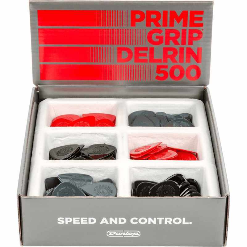 DUNLOP MD1901 Prime Grip Delrin 500 Launch Box, Guitar Pick Display of 144