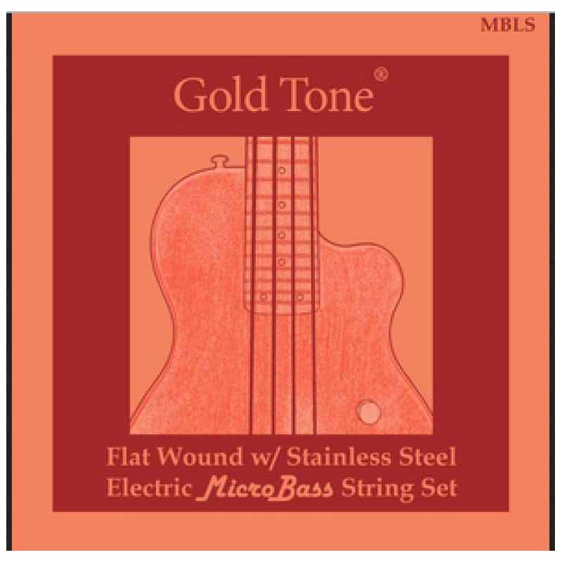 GOLD TONE MBLS LaBella Flat Wound strings for micro bass