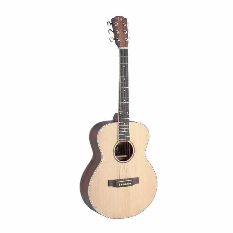 J.N GUITARS ASY-A MINI Asyla series mini auditorium acoustic travel guitar with solid spruce top