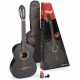 STAGG C440 M BLK PACK Guitar 4/4 black classical guitar with linden top, tuner, bag and colour box