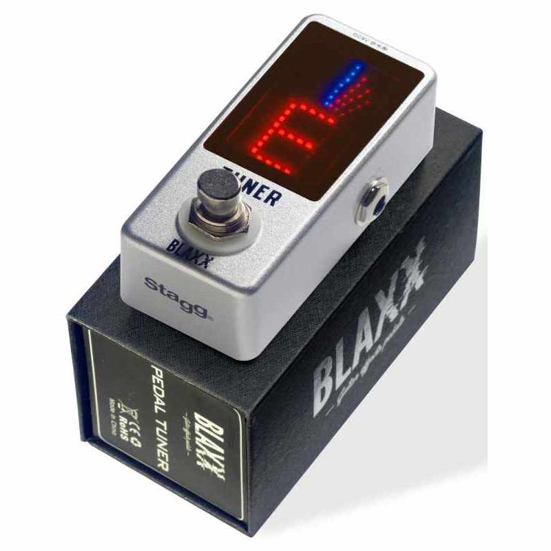 STAGG BX-TUNER BLAXX auto-chromatic tuner pedal for guitar, bass and other music instruments