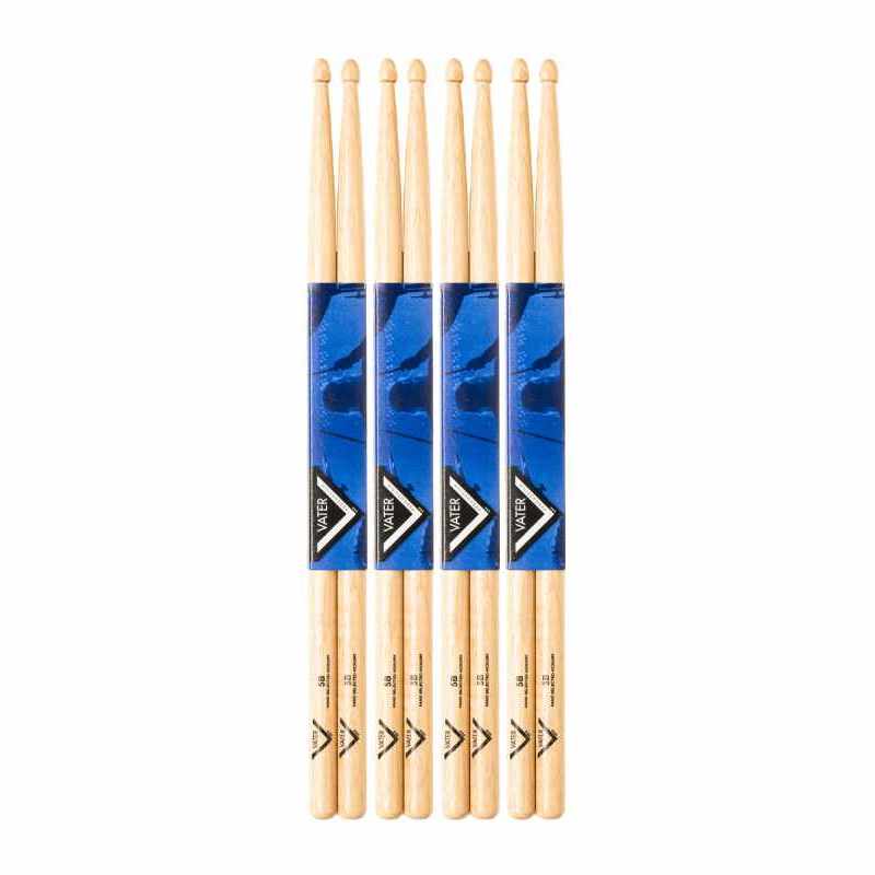 VATER VSP5BW 4-Pack Special, American Hickory 5B Wood tip