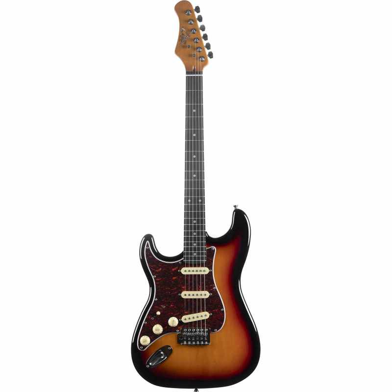 EKO ST300-SB-LH . ST 300 - Typ Strat vintage - Sunburst Linkshänder