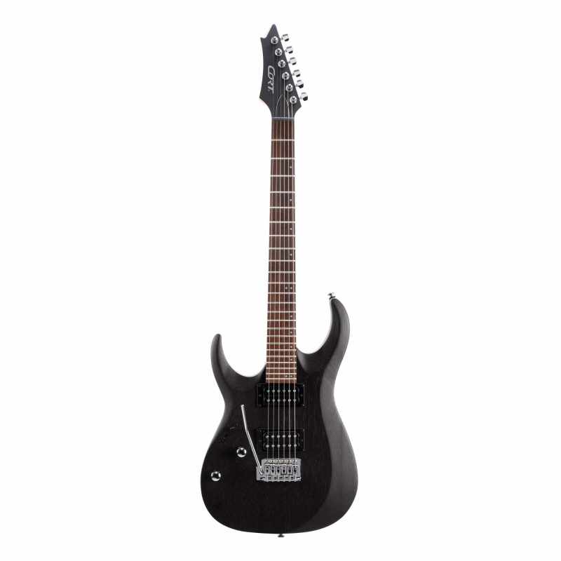 CORT GUITAR X100 LEFT-HANDED BLACK OPEN PORE