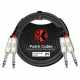 KIRLIN CABLE PATCH 2XTRS-2XTRS 2M BLACK