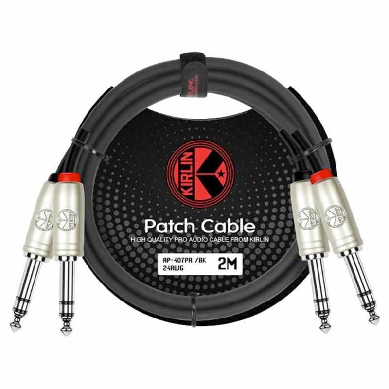 KIRLIN CABLE PATCH 2XTRS-2XTRS 2M BLACK