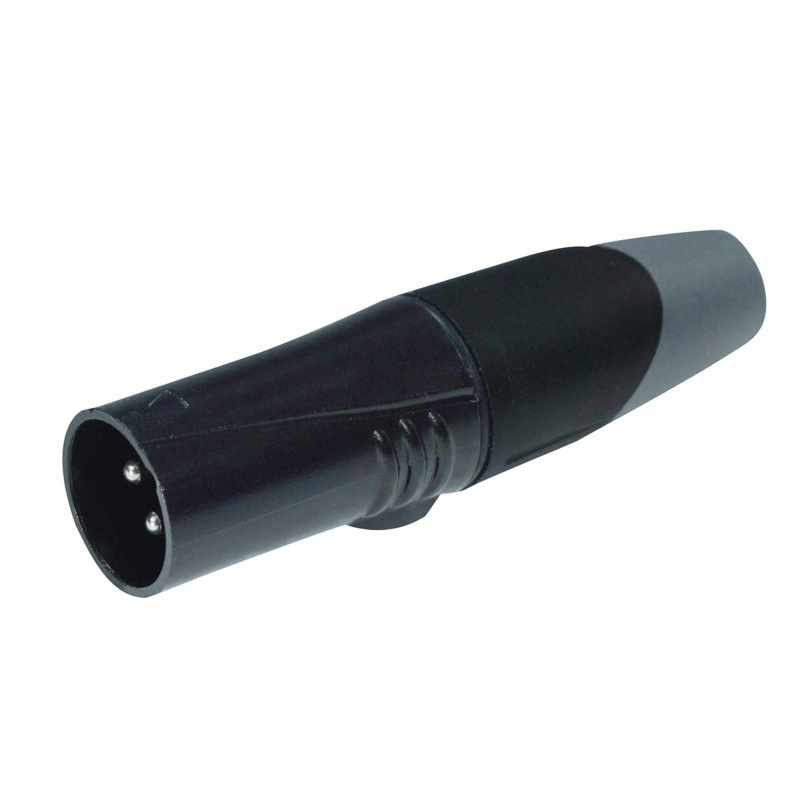 ENCHUFE ENOVA XLR MACHO NEGRO