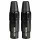 KIRLIN X3216BK PACK 2 BLACK FEMALE XLR PLUG