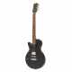 STAGG SEL-HB90 BLK LH Standard Serie, E-Gitarre mit massivem, flacher Mahagonikorpus, Linkshänder