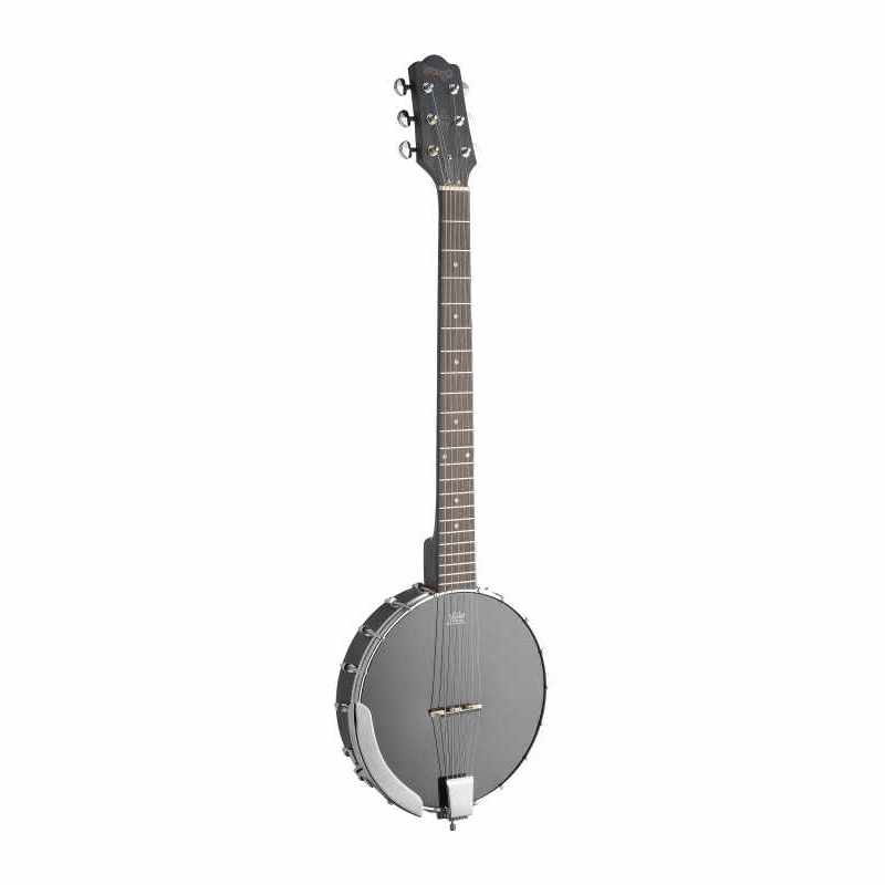 STAGG BJW-OPEN 6 6-String open back guitar banjo with guitar headstock