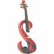 STAGG EVN 4/4 MRD 4/4 electric violin set with S-shaped metallic red electric violin, soft case and headphones