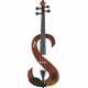 STAGG EVN 4/4 VBR 4/4 electric violin set with S-shaped violinburst-coloured electric violin, soft case and headphones