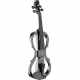 STAGG EVN X-4/4 MBK 4/4 E-Violin Set mit E-Violine in Schwarz-Metallic, Softcase und Kopfhörer