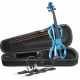 STAGG EVN X-4/4 MBL 4/4 electric violin set with metallic blue electric violin, soft case and headphones