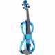 STAGG EVN X-4/4 MBL 4/4 electric violin set with metallic blue electric violin, soft case and headphones