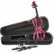 STAGG EVN X-4/4 MRD 4/4 electric violin set with metallic red electric violin, soft case and headphones