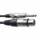 STAGG SMC1XP Cable de micrófono XLR / jack (f / m), 1 m