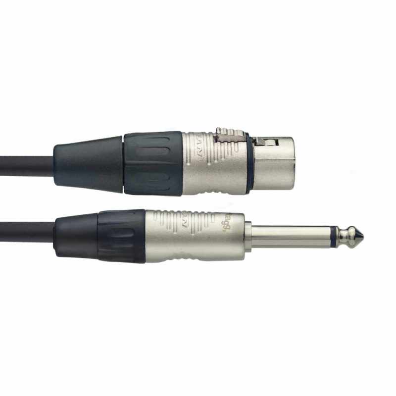 STAGG NMC1XPR Microphone cable, XLR/jack (f/m), 1 m (3')