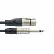 STAGG NMC6XPR Cable de micrófono, XLR / jack (f / m), 6 m