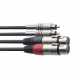 STAGG STC3CMXF Twin cable, XLR/RCA (f/m), 3 m (10')