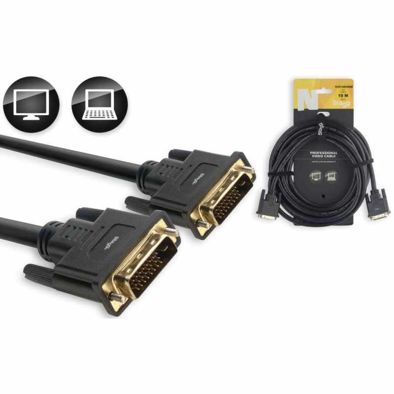 STAGG NVC10DVIDM N-Series Dual-Link DVI Cable