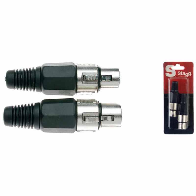 STAGG B925H Conectores XLR pro hembra - 2 piezas