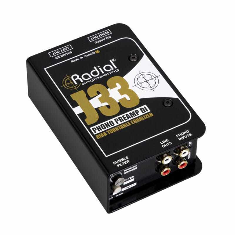 RADIAL ENGINEERING J33 Cajas directas - D.I. activo / preamplificador de fono