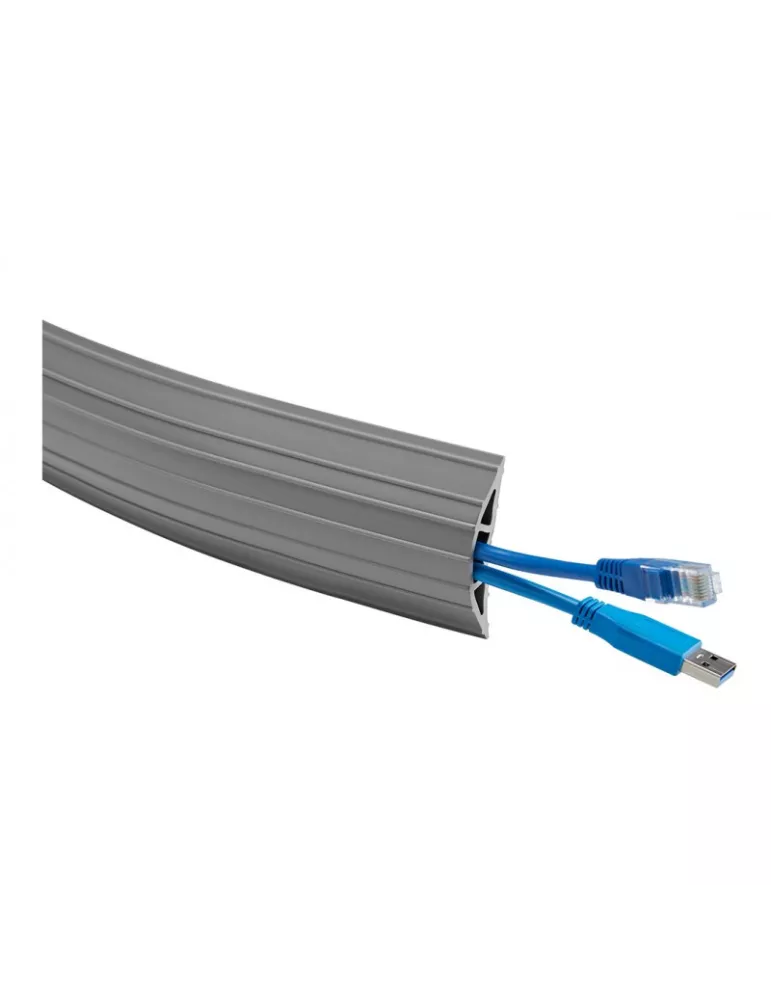 MULTIBRACKETS 6152 Cache-câble sol Multibrackets Floor Cable Cover PVC Gris - 10m