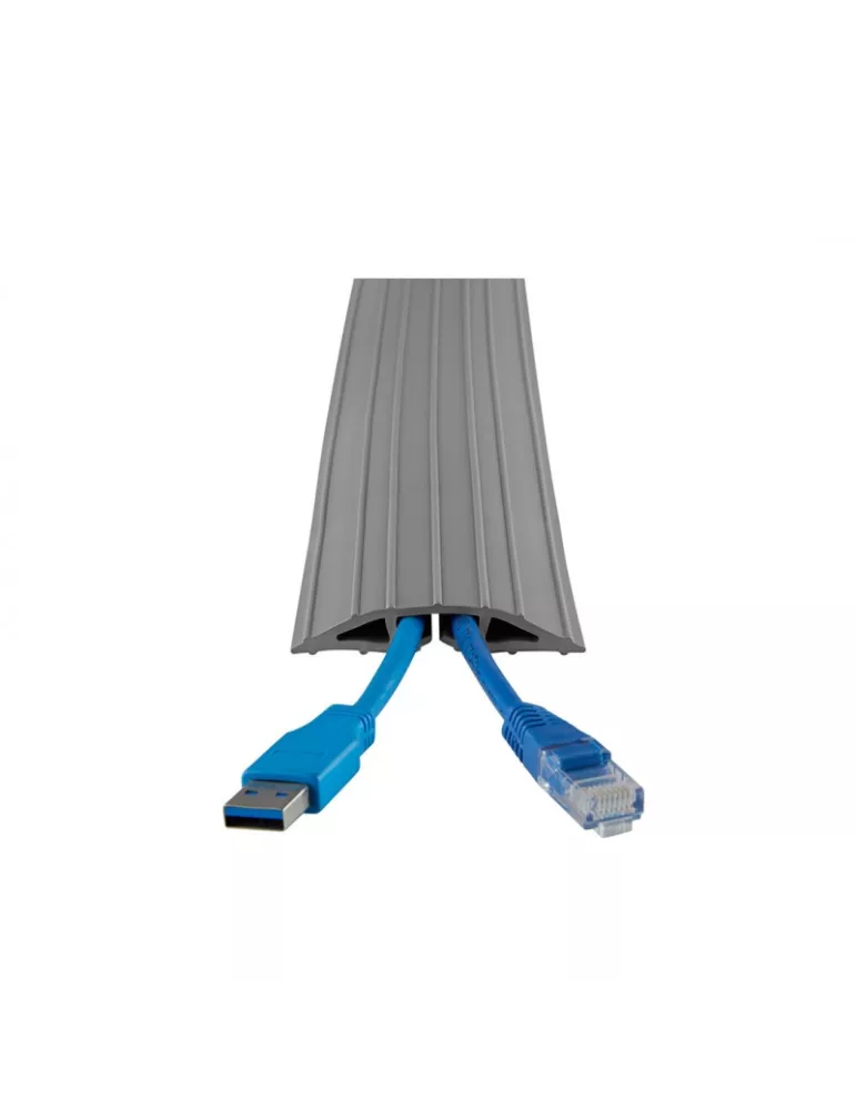 MULTIBRACKETS 6152 Cache-câble sol Multibrackets Floor Cable Cover PVC Gris - 10m