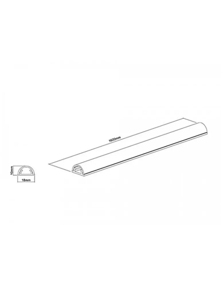 MULTIBRACKETS 1240 Kabelabdeckung Multibrackets Cable Cover Grau - 18mm-W 1600-L MULTIBRACKETS MUL1240 | MusicGoodDeal