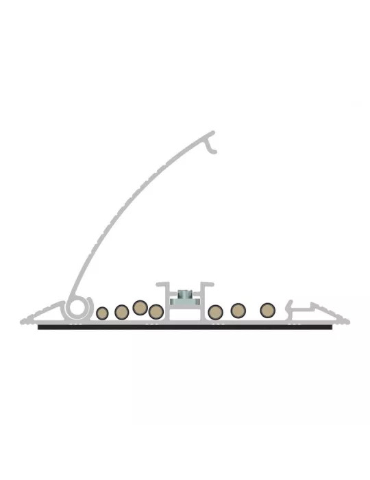 MULTIBRACKETS 2208 Kabelschutz Boden Multibrackets Cable Cover Grau - 139mm-L 1600mm-L REF  MULTIBRACKETS MUL2208 | MusicGoodD