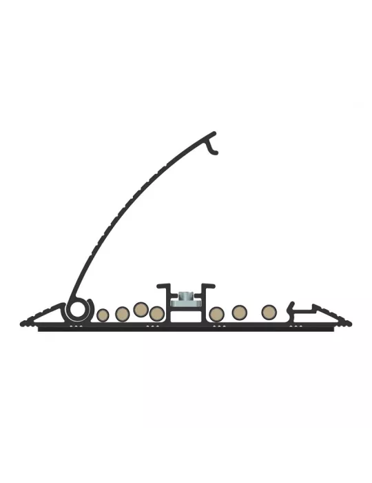 MULTIBRACKETS 5391 Cache-câble sol Multibrackets Cable Cover Noir - 139mm-W 1100mm-L