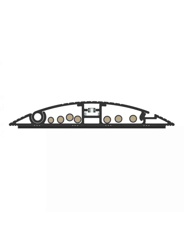 MULTIBRACKETS 5407 Cache-câble sol Multibrackets Cable Cover Noir - 139mm-W 1600mm-L